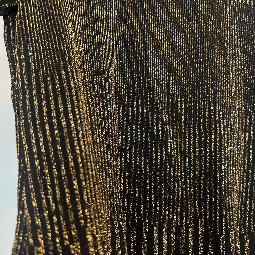 WAYF Black and Gold Striped Bodysuit - Picture 8 of 8